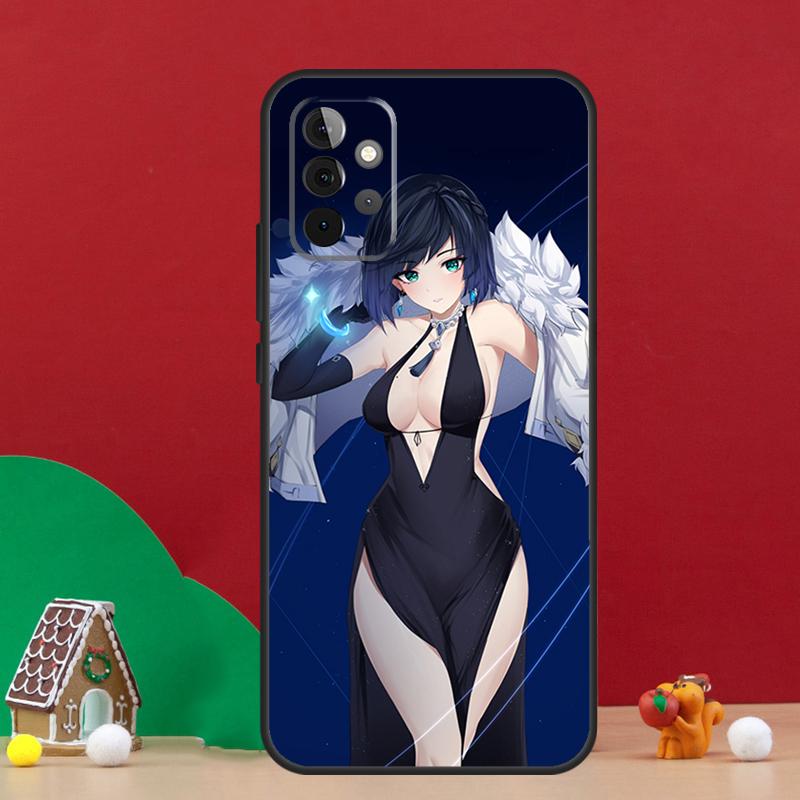 Yelan Genshin Impact Case For Samsung Galaxy A55 A52 A32 A12 A33 A06 A16 A26 A36 A56 A15 A53 A13 A34 A54 A14 A17
