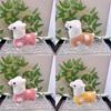 Cute Plush Alpaca Toy With Colorful Polka Dots Perfect For Backpacks And Decor