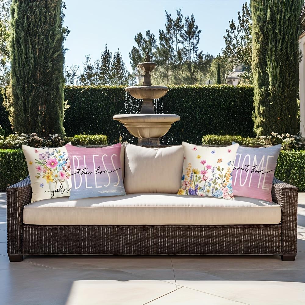 Cozy Home - Floral Harmony Pillow CoversLiving room sofa cushion cover, soft and comfortable, bedroom room decoration