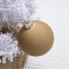 6cm Flocked Christmas Tree Ball Ornament