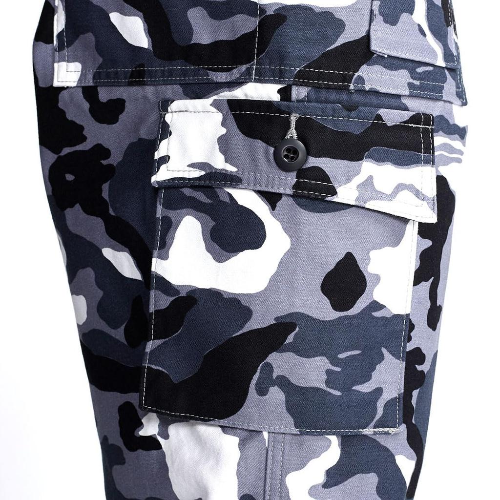 Pants Camouflage Green Camouflage Black and White 4441 Series Bottoms Work Clothes Tobi Clothing W95cm Camouflage Green [Toraichi]