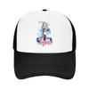Hatsune Miku Vocaloid  Foam Mesh Trucker Hat Stylish  Summer Breathable Meshback Sun Caps Adjustbale For Casual Wear