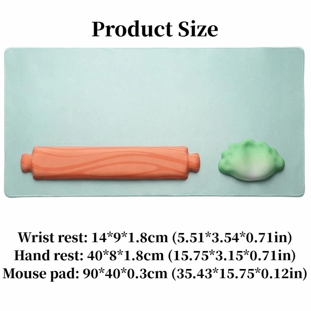 Ergonomic Keyboard Hand Rest Dumpling Mouse Pad Wrist Rest Cute Mouse Wrist Rest  For Office Games