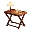 Foldable Table Bamboo Acrylic Construction Lightweight Portable For Picnic Balcony Dorm Office