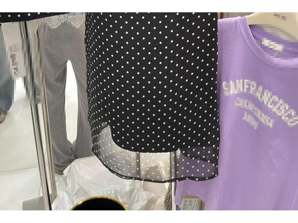 Spring 2025 Women's French Polka Dot High Waist A-line Skirt