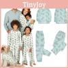 Pijamas de Algodão Confortáveis e Macios para Combinar em Família para Mamãe, Papai e Crianças em Estilo Outonal