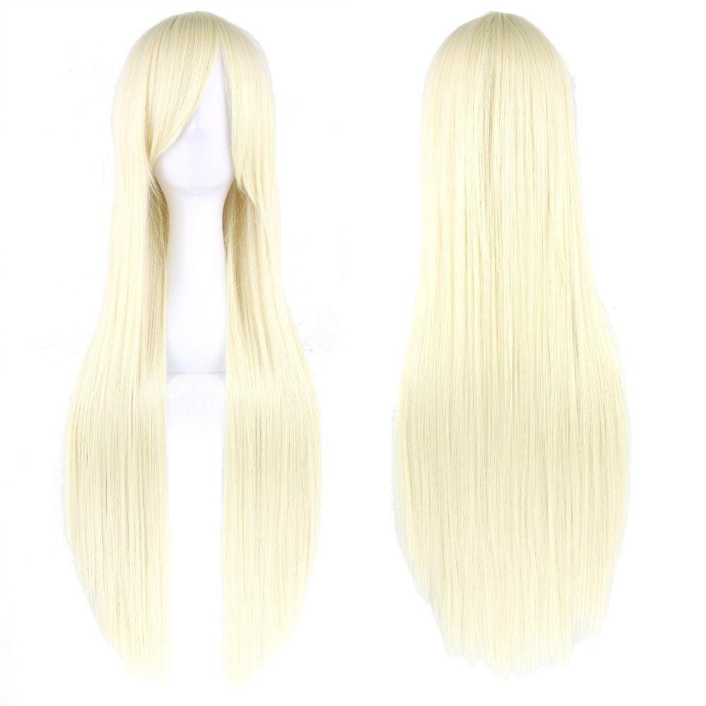 Layered Long Synthetic Hair Heat Resistance Anime Straight Hairpiece Carnival