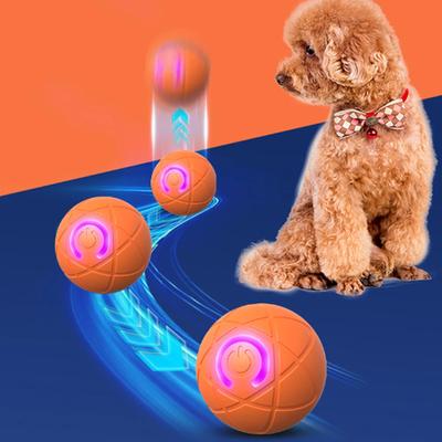 Intelligenter Teasing Hundeball LED Langeweile Interaktiv Automatisch Rollender und Beweglicher Ball Elektrisches Hundespielzeug für Kleine Mittlere Große Hunde