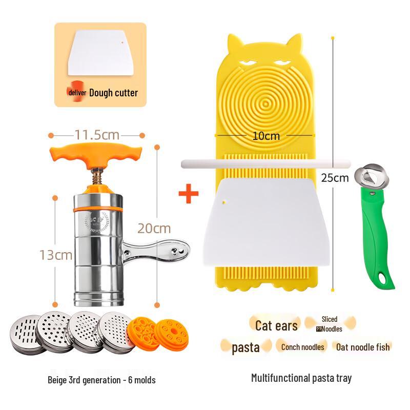 Zhaoran Manual Noodle Maker with 6 Molds