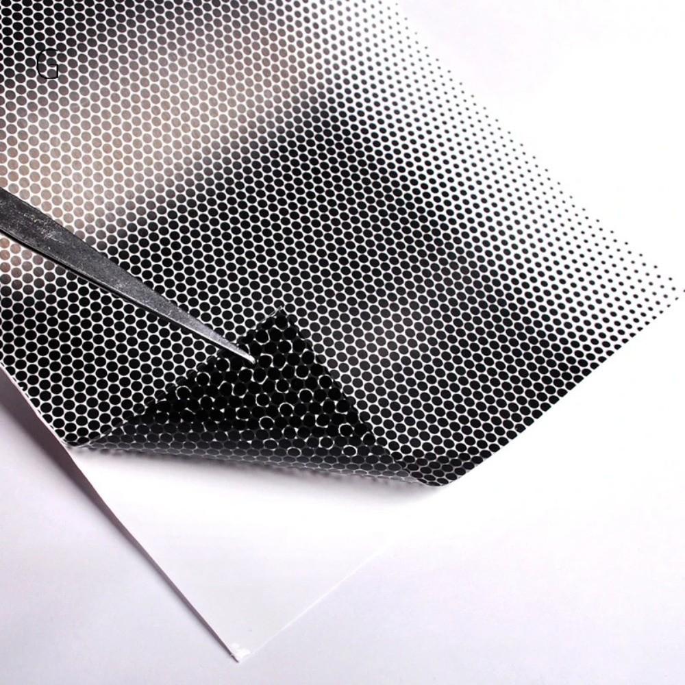 1M Car Sunshade Black Mesh Perforated Vinyl Windshield Stickers Front UV Protection Auto Decorative Stickers Vehicle Decoration