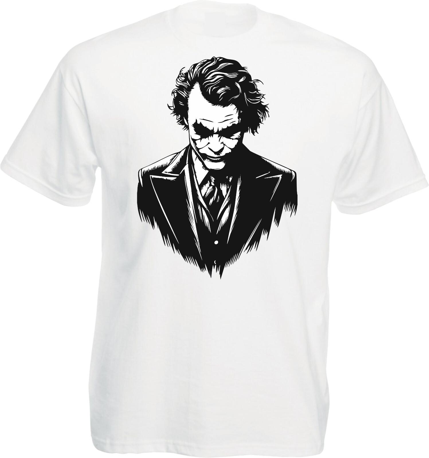Joker T-Shirt, Funny Joker Horror Face Shirt, Joker Character Tee, Joker Tee Top S