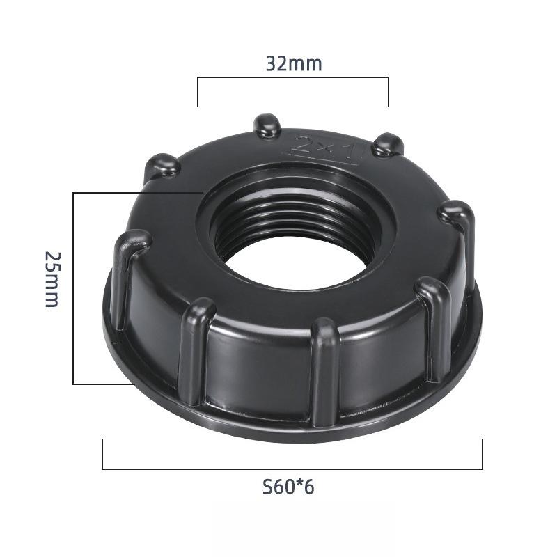 IBC Tank Adapter Tap Connector Replacement 1/2" 3/4" 1" Female Thread To S60X6 Valve Faucet Adapter Garden Irrigation Accessorie