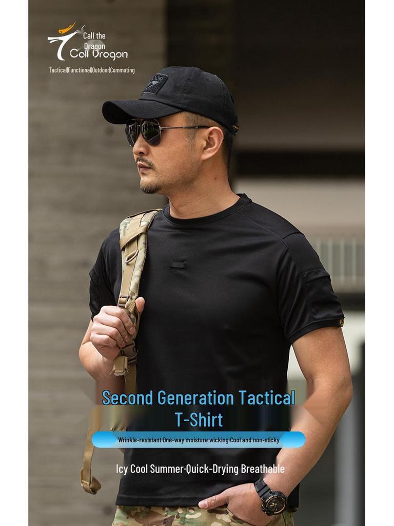 Endure Men's 2nd Gen Quick-Dry Tactical Short Sleeve Shirt with Pockets