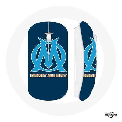 Wireless Mouse - Olympique De Marseille - OM Blue Logo - USB Wifi - Compatible Mac and PC