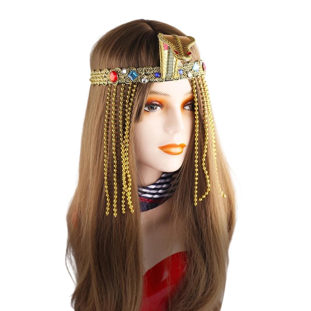 Mystický egyptský královský pokrývka hlavy Lehký Pohodlný Design Pro Tematická Setkání Vystoupení