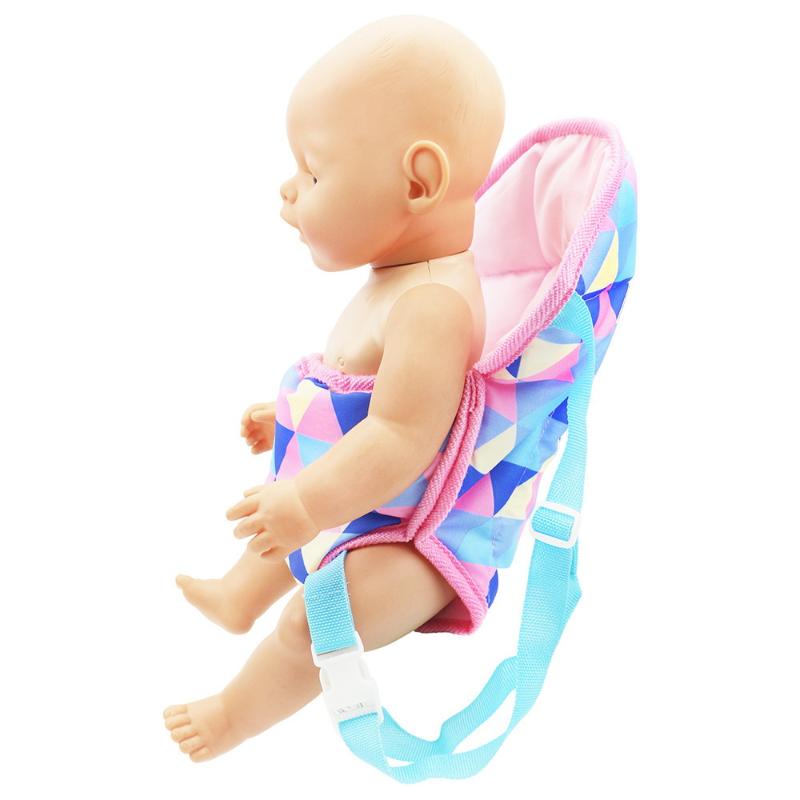 Fashion Newborn Backpack Doll Cute Flower Handbag For Girls Dolls Out Going Carry Bag Christmas Birthday Gift