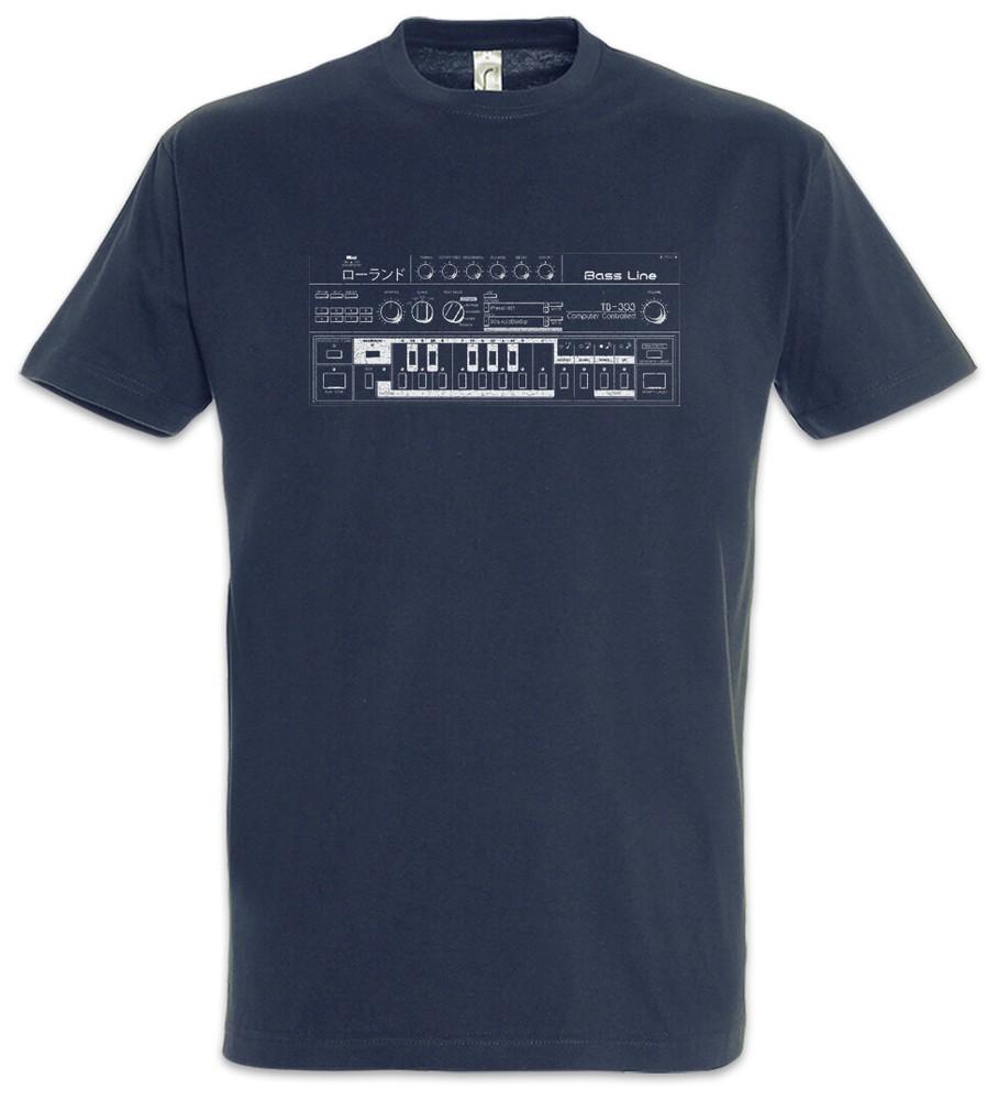 Synthesizer 303 T-Shirt Techno MC DJ Audio Wave Music Electro 90s Wave Volume