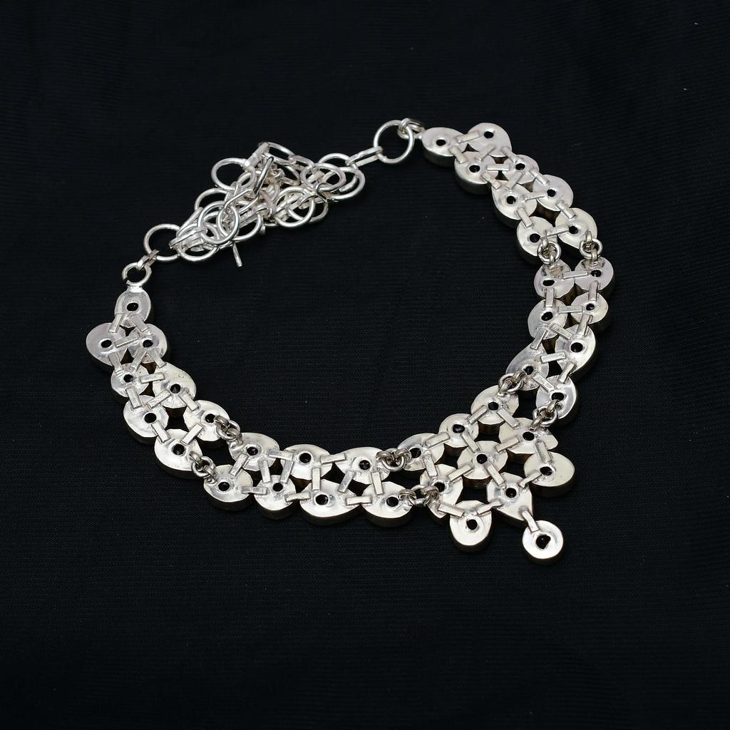 Pink Kunzite Gemstone : 925 Sterling Silver Handmade Necklace Jewelry