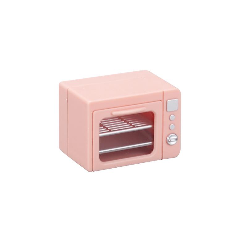 Miniature Kitchen Set: Rice Cooker, Oven, Juicer, Egg Steamer for Children's Dollhouse.