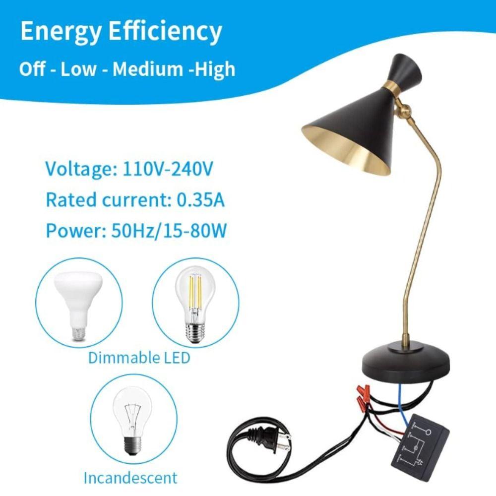 2pcs 15~80W(max) Touch Lamp Control Module 220V Touch Dimmer Switch  Lamp