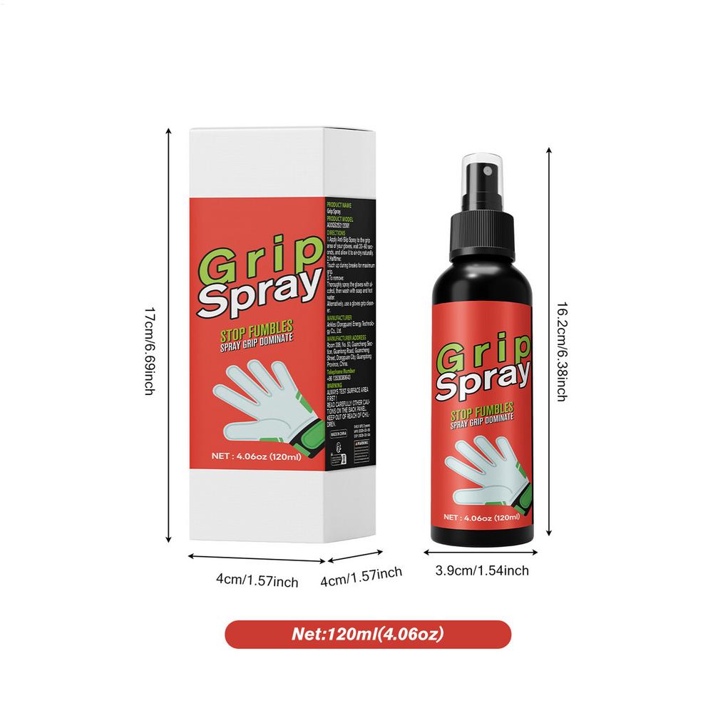 120ml Football Goalkeeper Grip Spray, Tacky Glove Enhancer for Soccer Training & Match, Sticky Liquid for Goalkeeper Gloves