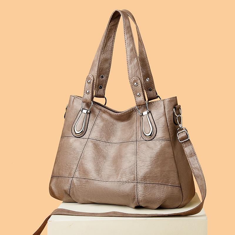 Women's Bag New Commuter Shoulder Bag Large Capacity Fashionable Splicing Portable Tote Bag Oblique Span Bag