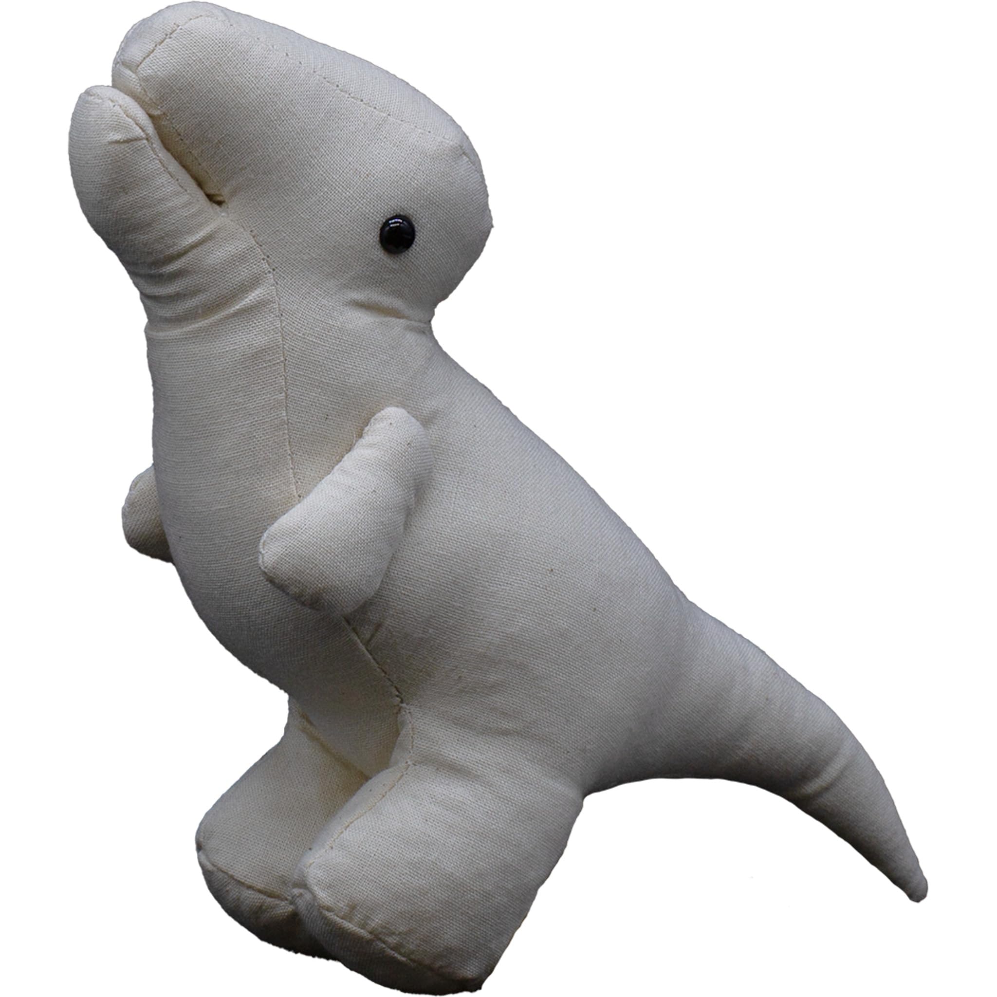 

Canvas Doll Tyrannosaurus Rex, Medium, 14.5 x 20 x 6 cm, Message, Colored Paper, Gift, Art Workshop, Present, Get Well Gift, Celebration