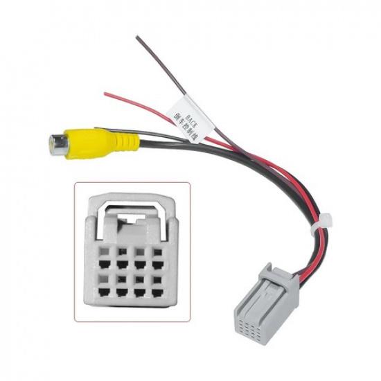Car 8Pin Rear Camera Video Plug Converter RCA Cable Wire Adapter For Mitsubishi