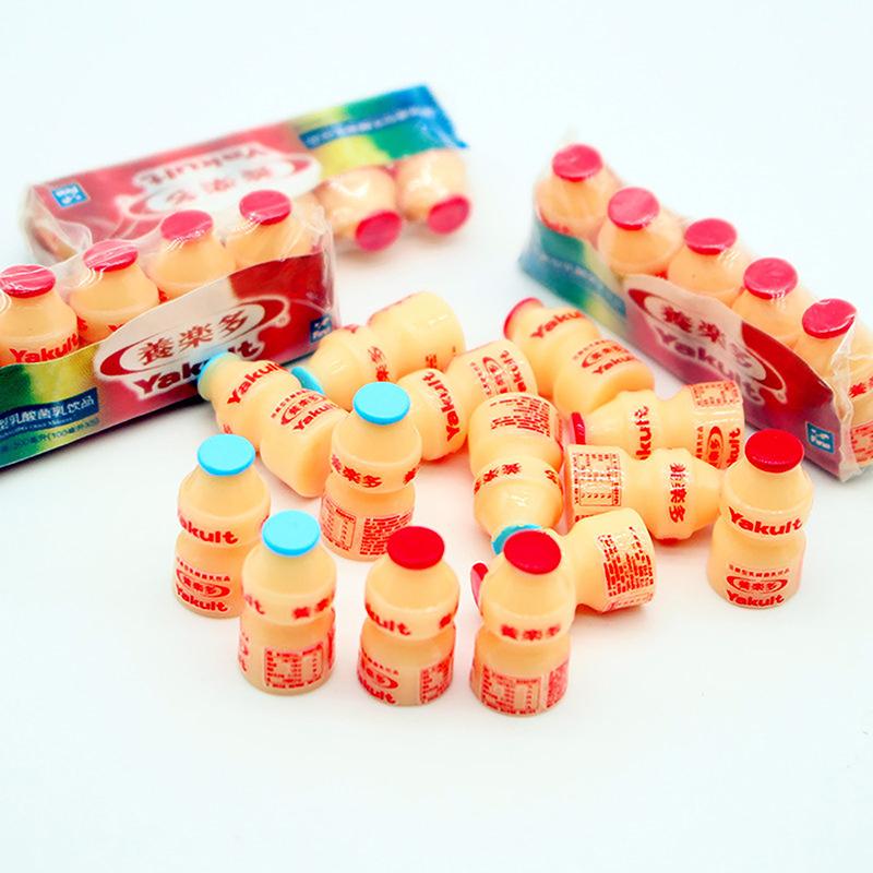 10 шт. кукольный домик миниатюрный имитация бутылки Yakult Sour напиток кукла кухня игрушки супермаркет круглосуточный магазин аксессуары своими руками