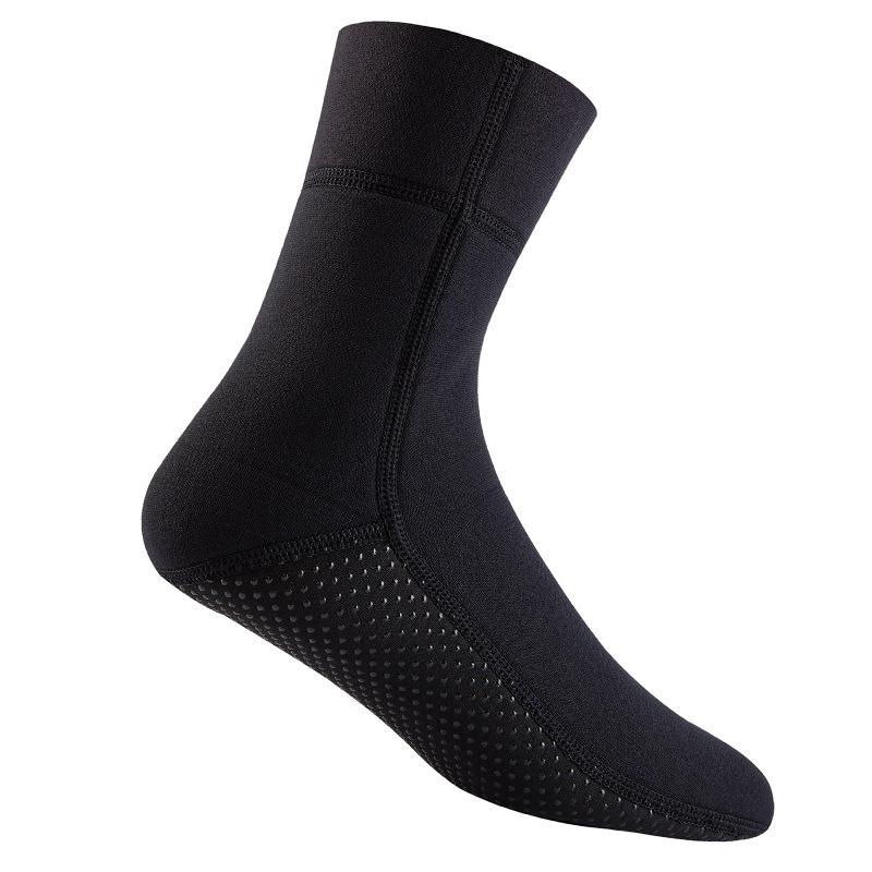 Super Elastic 3mm Knitted Diving Socks Cold-Proof Anti-Slip Winter Swimming Ankle Protection Enlarged Anti-Wear