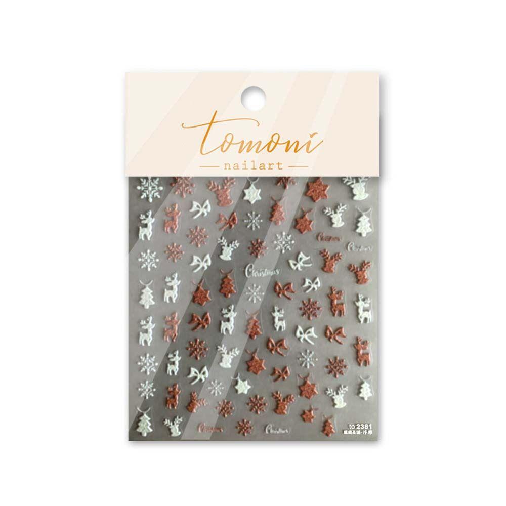 

Santa Claus Snowflake Nail Decals Nail Art Decorations Christmas Nail Stickers Manicure Accessories A7