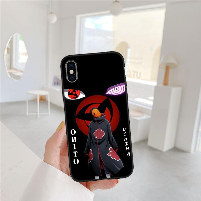 LO75 NARUTO Uchiha Obito Soft Shell Phone Case for Samsung Galaxy S20 S21 S22 Ultra FE + Plus A21S A22 A24 A25 A26 A30 A30S A31