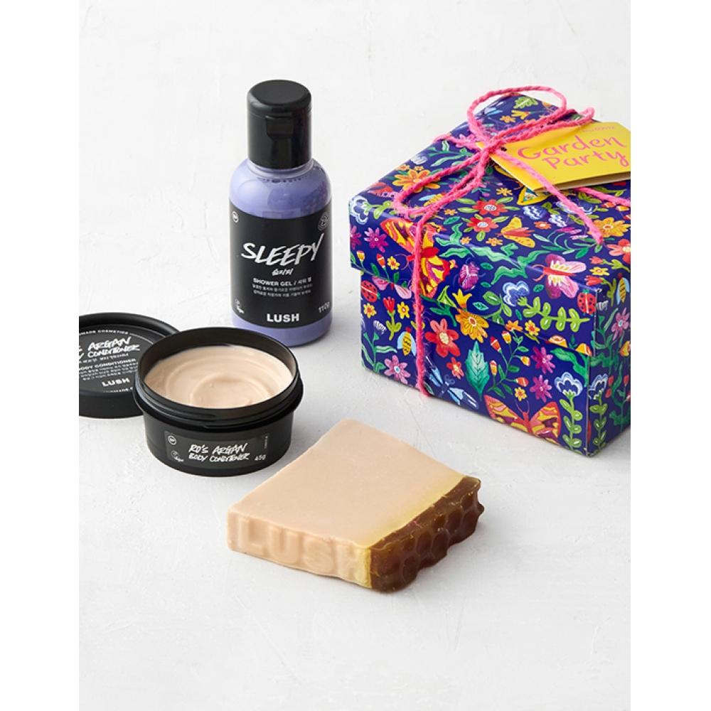 Lush Garden Party Gift Shower Gel 110g Body Lotion 50g Shopping Bag Gift