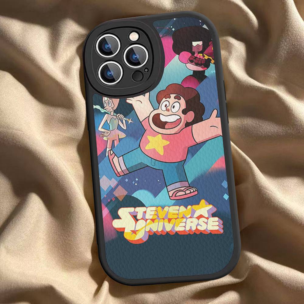 Classic Animation S-Steven U-Universe Phone Case Hard Leather For IPhone 16 15 14 13 12 Mini 11 14 Pro Max Xs X Xr 7 8