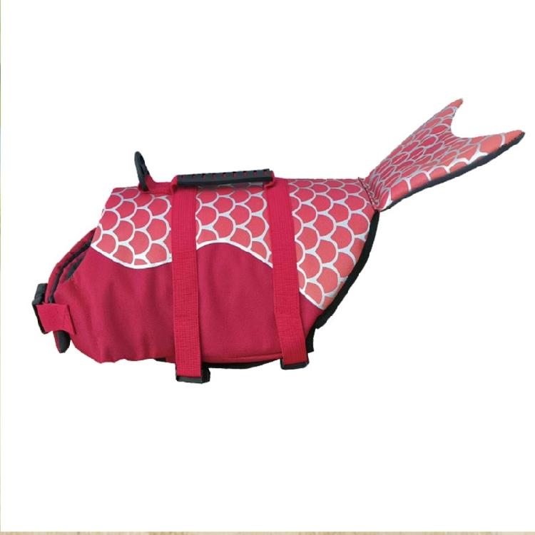 Dog Swim Coat For Mini Breads Modern Polyester Fabric Life Vest With Reflective Detail For Night Safety