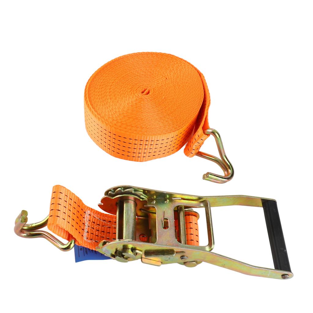 15M Car Tie Down Straps Heavy Duty 6613.86 Lbs Strength Double Row Hooks Fastening Straps Tightener for Truck Trailer Cargo Bundling