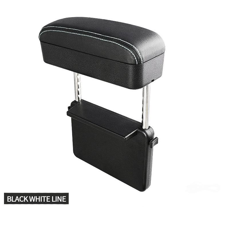 Universal Car Armrest Box Adjustable Elbow Support Auto Center Console Auto Seat Gap Organizer with Wireless