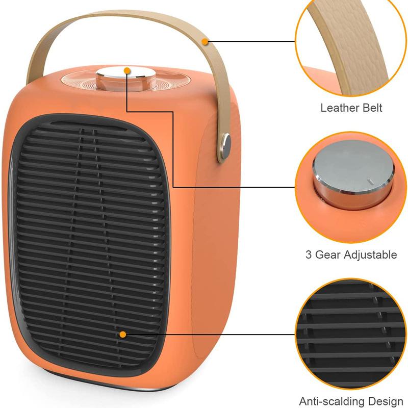 New Portable Heater Low Noise PTC Ceramic Household Heating Heater Office Mini Electric Heater