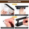 Stainless Steel Toilet Paper Holder, No Drilling Wall Mount Tissue Rack for Bathroom, Adhesive Toilet Roll Holder