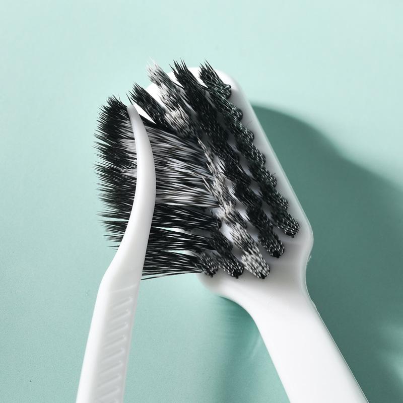 2-Piece Adult Soft Bristle Toothbrush Set with Spiral Thread & Brush Head Protector