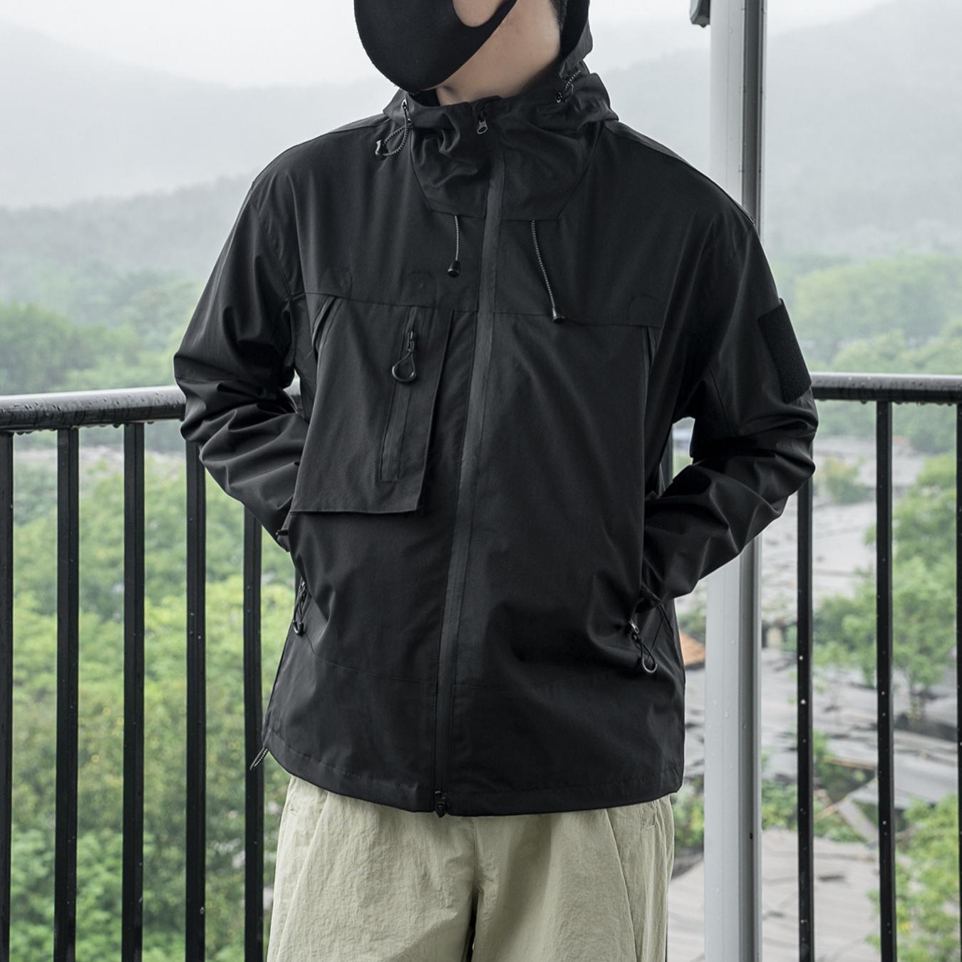 

2025 осенняя фиолетовая куртка мужская защита от ливня профессиональный уличный солнцезащитный костюм для альпинизма женское пальто хардшелл XXXL