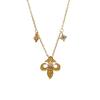 French Medieval Vintage Crushed Ice Ice Iris Necklace High Sense Niche Set Cnc Craft Meter Collarbone Chain Women