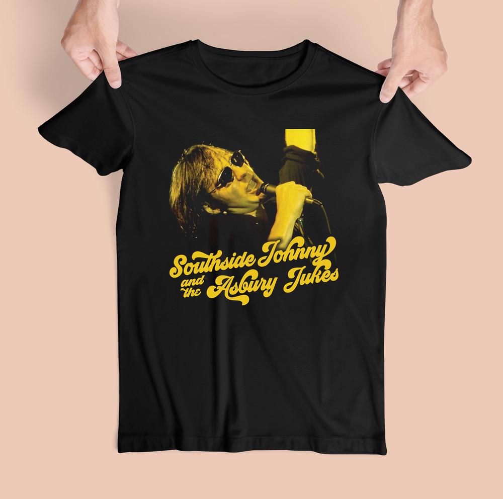 Southside Johnny Live In Concert Хлопковая Черная Все Размеры Мужская Женская Футболка HH400 Унисекс Футболка S