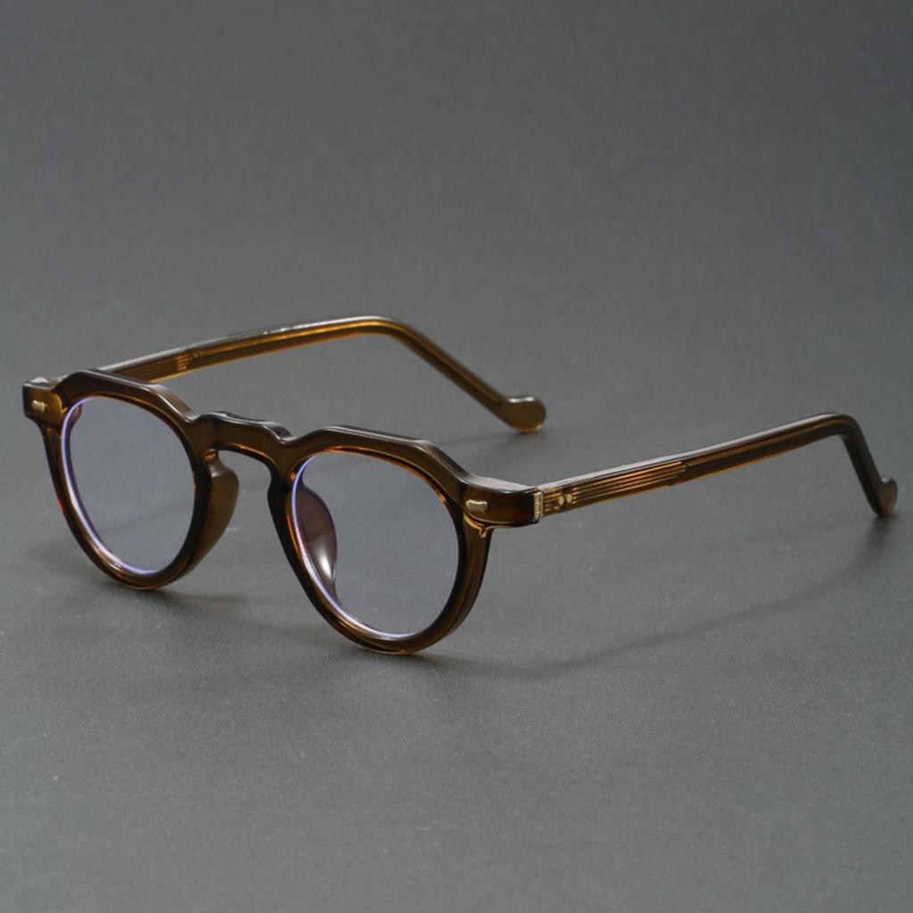 Retro Round Acetate Optical Glasses Frame for Men and Women Vintage Style Eyewear