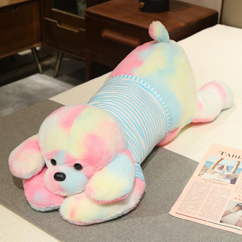 Lying Dog Plush Stuffed Pillow Toy Soft Simulation Puppy Back Cushion Room Decor Birthday Xmas Gift