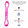 Pull Rope Silicone Resistance Band Gym Muscle Fitness Chest Expander Set (Blue)