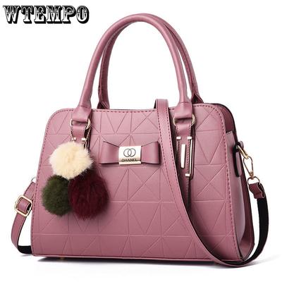 High-grade Texture Women's Shoulder Bag Fashion Pure Color Simple Handbag Large Capacity Shopping Work Commuter Messenger Bag