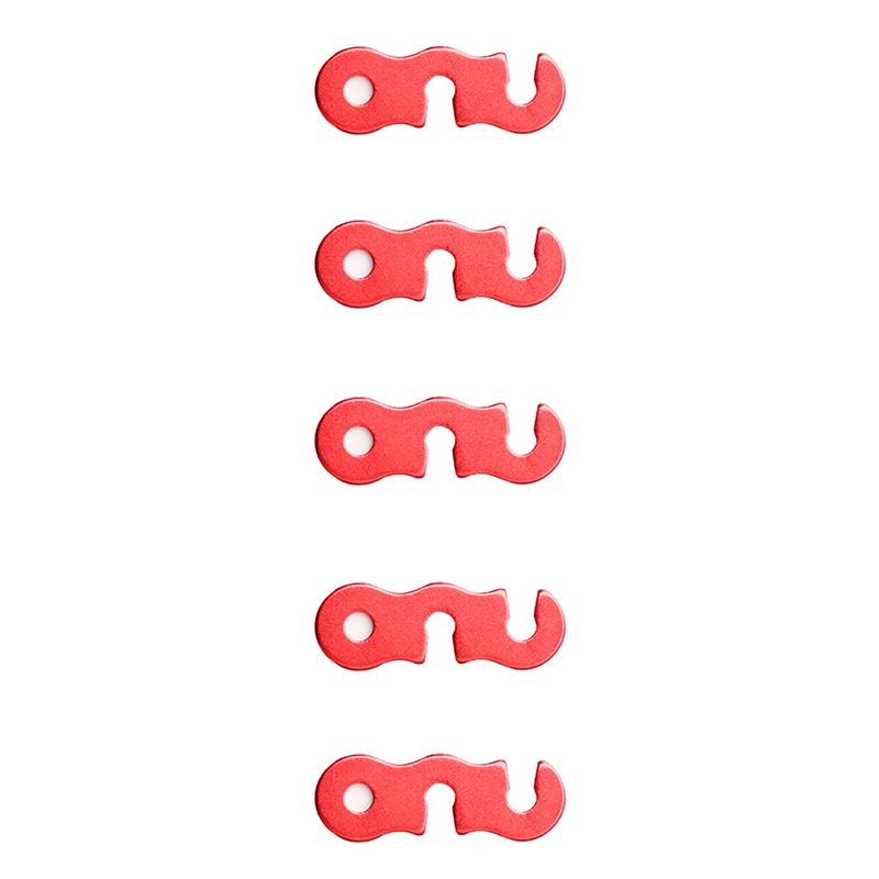 

Палатка из алюминиевого сплава, ветровая веревка, натяжители S-типа, крепеж, регулируемый шнур для кемпинга, веревка, пряжка, аксессуары для палаток на открытом воздухе Red-5PCS