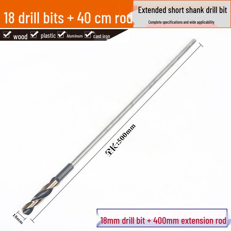 1-Meter Extra Long Twist Drill Bit with Small Shank for Deep Hole Woodworking and Tree Drilling