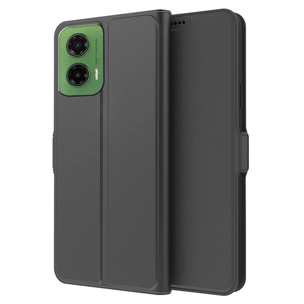 Etui dla Motorola Moto G35 5G Wstrząsoodporna wewnętrzna powłoka TPU Skórzany pokrowiec na telefon Gniazdo na karty